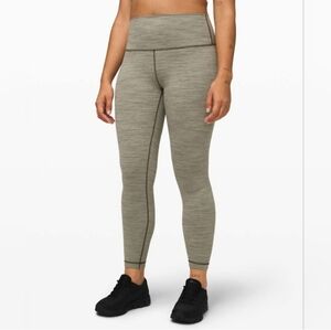 Lululemon Wunder Under HR Tight 25" Wee Are From Space Sage Olive Size 4